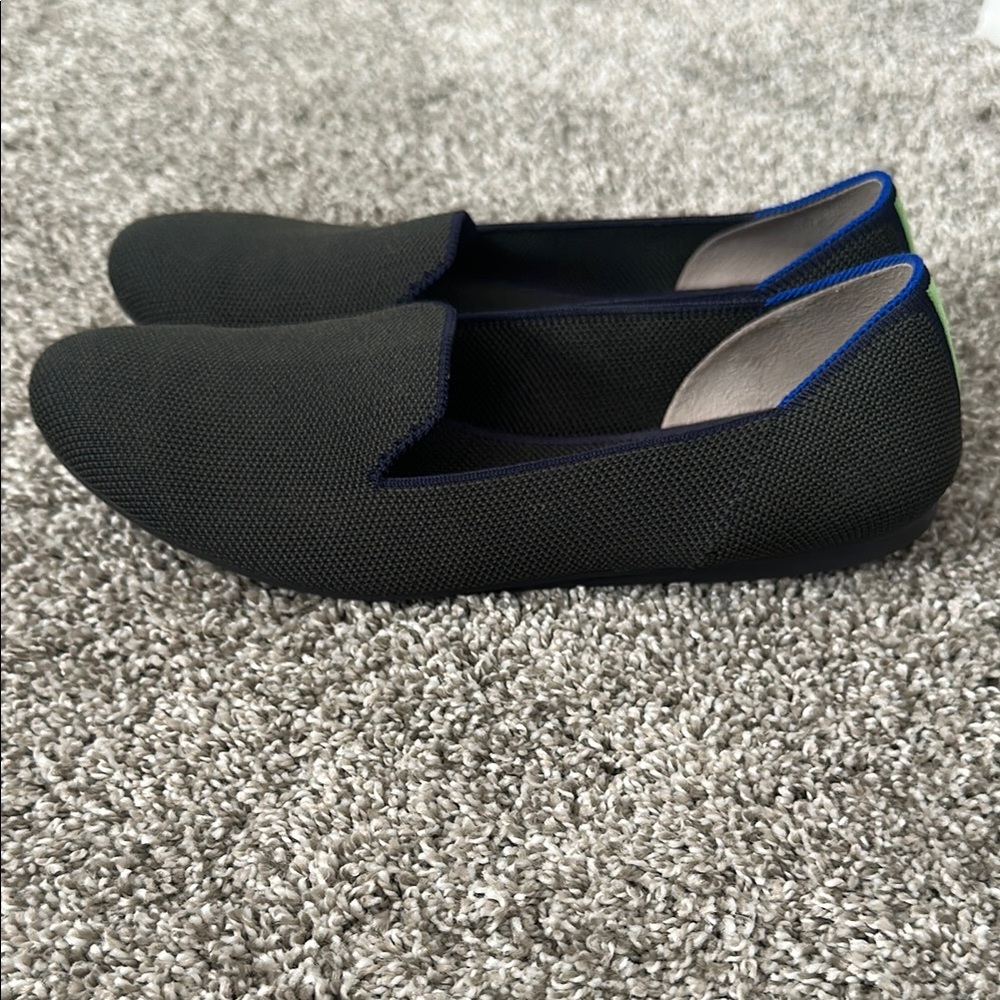 Rothy's Black Loafers Sleek Slip-On Comfort - Picture 3 of 7